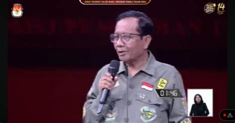 Kutip Ayat Alquran Di Debat Mahfud Md Soroti Banyaknya Kerusakan