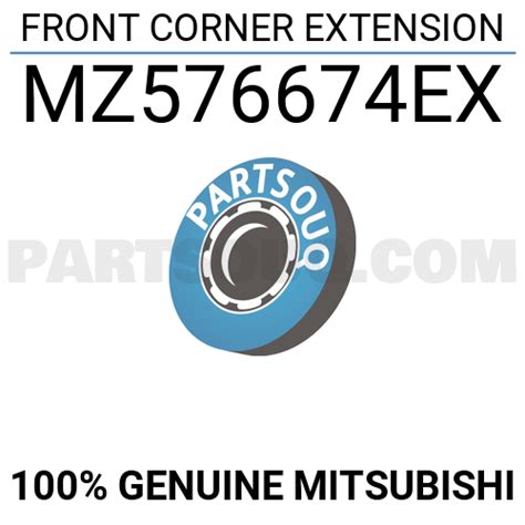 FRONT CORNER EXTENSION MZ576674EX | Mitsubishi Parts | PartSouq
