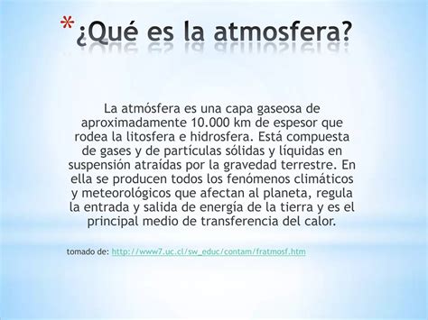 La Atmosfera Terrestre Ppt