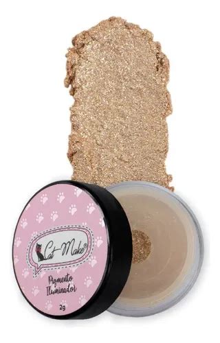 Sombra Pigmento Glitter Nude Gold Catmake MercadoLivre