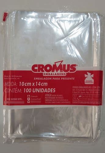 Saco Incolor Cromus 10x14 Pt C 100 Un DINÂMICA PAPELARIA