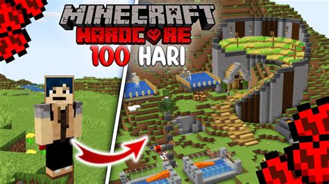 100 Hari Di Minecraft HARDCORE Seru Dan Menegangkan YouTube