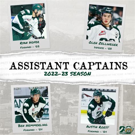 Silvertips name four Assistant Captains for 2022-23 season – Everett ...