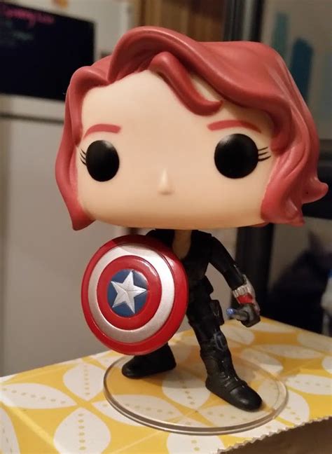 Funko Black Widow w/ Shield Exclusive POP Vinyl Released! - Marvel Toy News