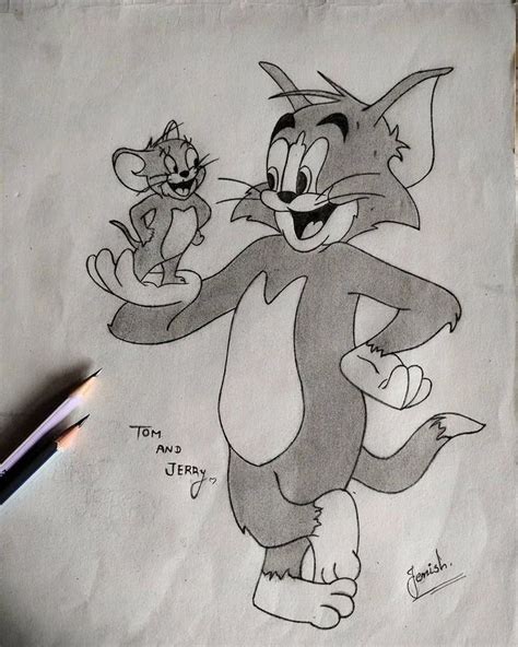 Tom and Jerry. in 2024 | Easy drawings, Meaningful drawings, Cool ...