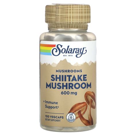 Solaray Mushrooms Shiitake Mushroom Mg Vegcaps