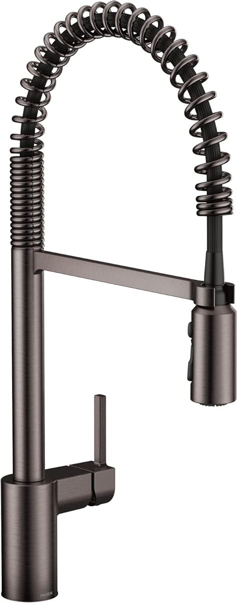 Moen Align Black Stainless One Handle Pre Rinse Spring Pulldown Kitchen