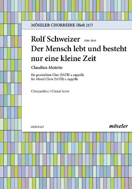 Claudius Motette Nr 1 Rolf Schweizer Noten für gemischten Chor