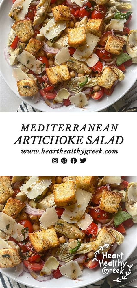 Mediterranean Artichoke Salad Heart Healthy Greek