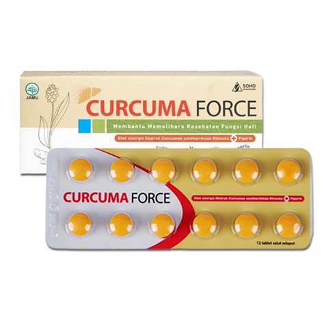 Jual Curcuma Force 12 Tablet Harga Per Strip Shopee Indonesia