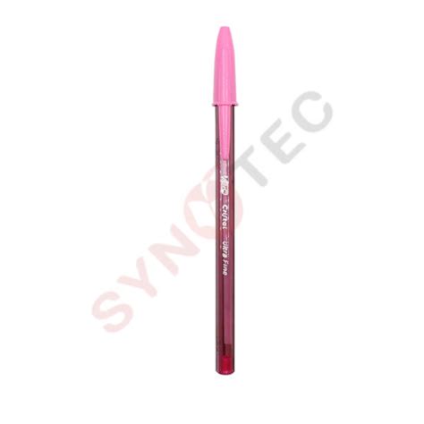 Stylo Bille Bic Ultra Fine Rose Chez Librairie Synotec Tunisie