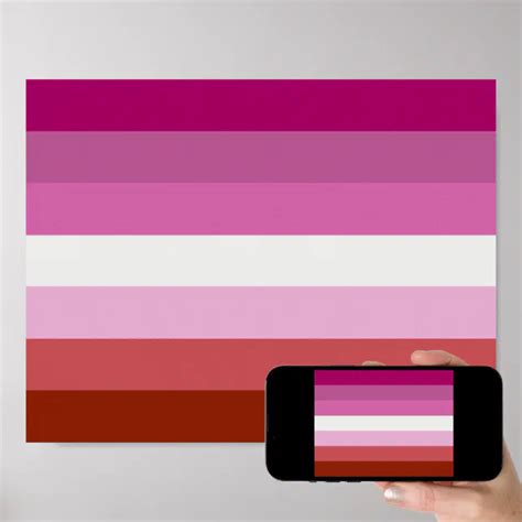 Lesbian Pride Flag Poster Zazzle