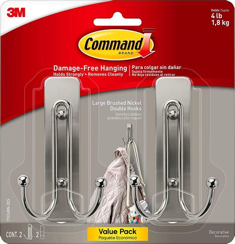 Command Large Wall Hooks Damage Free Hanging Wall Hooks With Adhesive