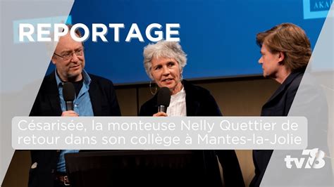 La monteuse césarisée Nelly Quettier de retour dans son lycée à Mantes