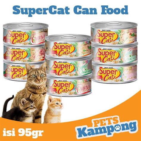 Jual Super Cat Makanan Kucing Super Cat Kaleng Gr Adult Kitten Baby