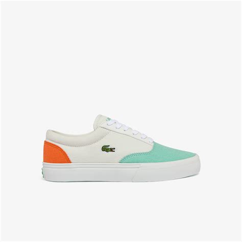 Lacoste Juniors Jump Serve Lace Canvas Trainers