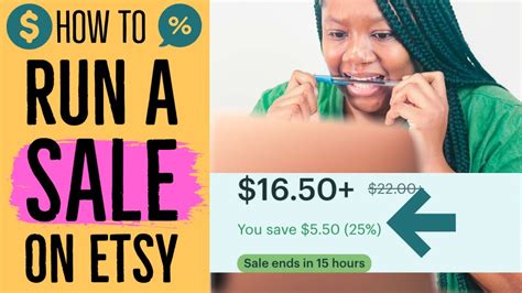 How To Run A Sale On Etsy Increase Profits On Etsy Youtube