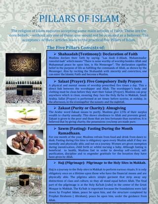 Pillars Of ISLAM PDF