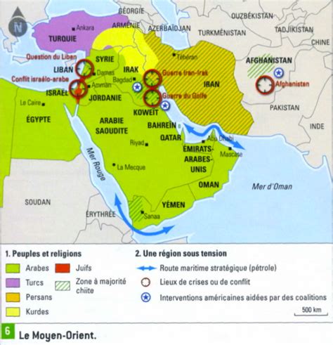 Le Proche Et Le Moyen Orient Un Foyer De Conflits Depuis La Fin De La