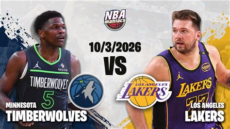 Discussões Sobre Timberwolves X Lakers - Lakers vs Timberwolves: preview, predictions and statistics