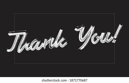 Thank You Typography Handwritten Modern Paint Stock Vector (Royalty Free) 1871770687 | Shutterstock