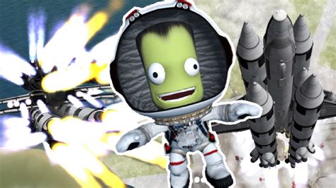 Launching The Biggest Rockets Kerbal Space Program Youtube