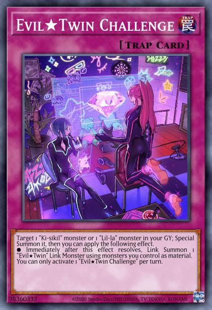 Evil★twin Challenge Yu Gi Oh Tcg Ygo Cards