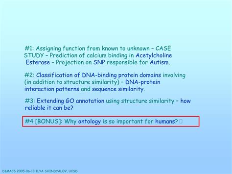 Ppt Functional Annotation Of Proteins With Known Structure By