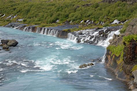 Hraunfossar Island Lizenzfreies Bild Bildagentur Panthermedia