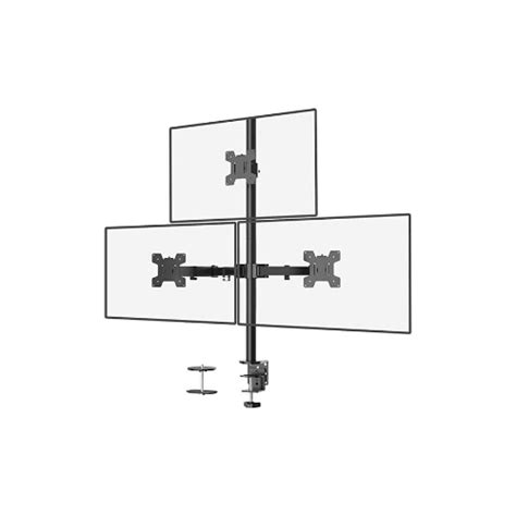 Triple Monitor Desk Mount - I-COMM Solution Webshop