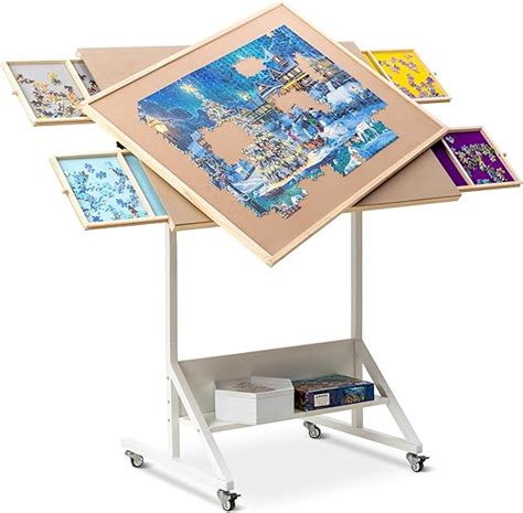 Amazon Becko Us In Tilting Rotating Jigsaw Puzzle Table With