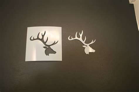 Elk Head Reusable Mylar Stencil Art Supplies Etsy