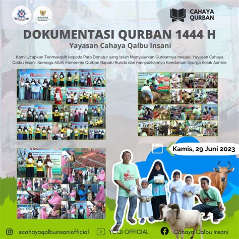 Dokumentasi Santunan Dan Idhul Qurban H Ycqi Yayasan Cahaya