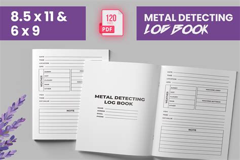 Metal Detecting Log Book KDP Interior Graphic By Boss Designer