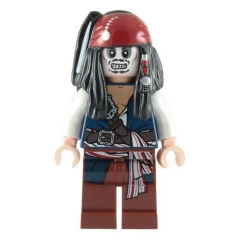 Lego Pirates Of The Caribbean Jack Sparrow Skeleton Minifigure Wantitall