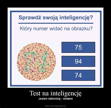 Test Na Inteligencj Demotywatory Pl