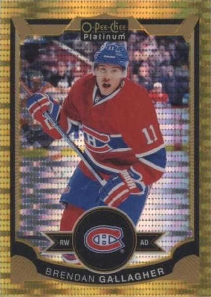 O Pee Chee Platinum Seismic Gold Brendan Gallagher