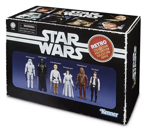 Star Wars Hasbro Kenner Retro Collection SET OF 6 SEALED COLLECTOR BOX ...