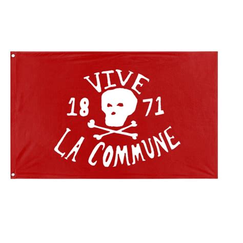 Vive La Commune Red Flag