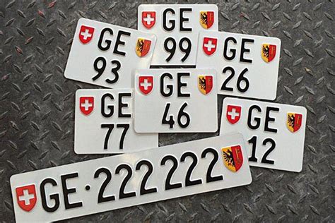 Plaque D Immatriculation Suisse Ch Pour Importation En France