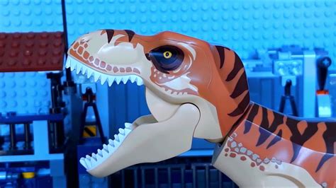 Lego Jurassic World T Rex Test Stop Motion Youtube