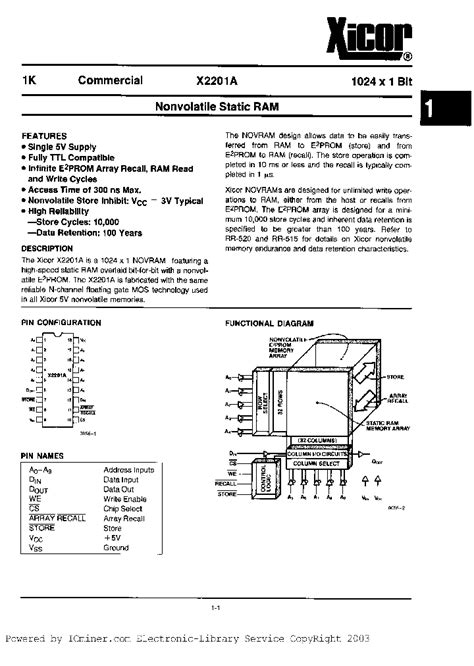 X2201ad 5400869 Pdf Datasheet Download Ic On Line