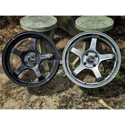 car sport rim advan racing gt wheels    ready stock
