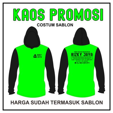 Jual Kaos Promosi Toko Basahan Kerja Tani Sawah Proyek Sablon Murah