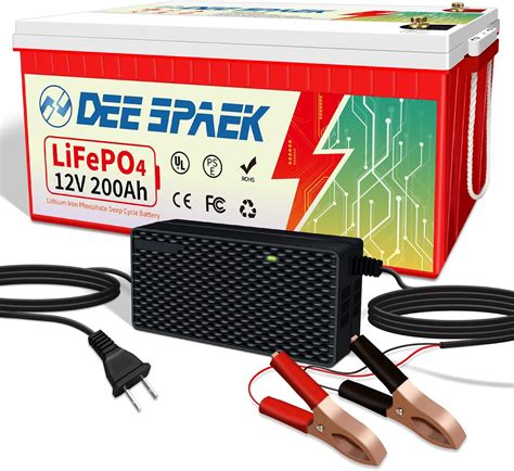 Deespaek Batterie Au Lithium V Ah Lifepo Batteries D Charge