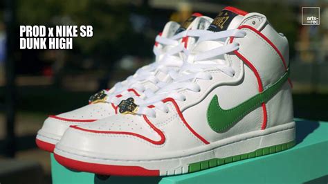 First Look Paul Rodriguez X Nike Sb Dunk High Boxing Glove On Feet Youtube