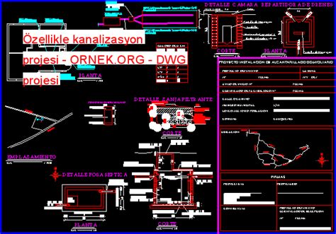 Zellikle Kanalizasyon Projesi Dwg Projesi Autocad Projeler