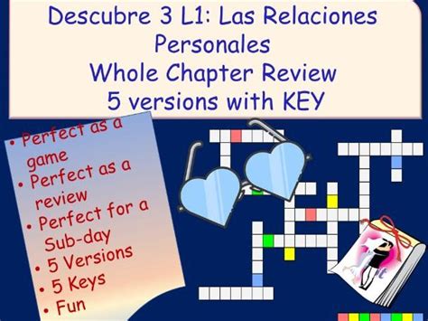 Las Relaciones Personales Vocabulary Teaching Resources