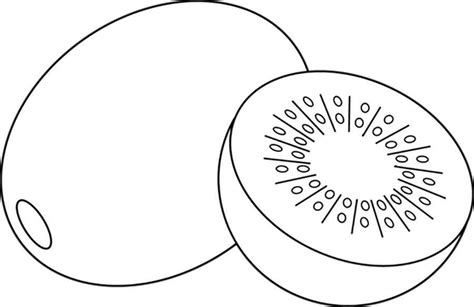 Kolorowanka duże kiwi i przekrojone Drukuj Kolorowanki pl
