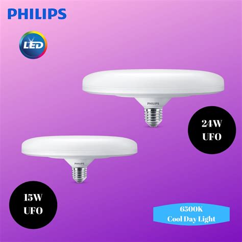 Philips UFO LED Bulb 15W 24W E27 6500K Cool Day Light Shopee